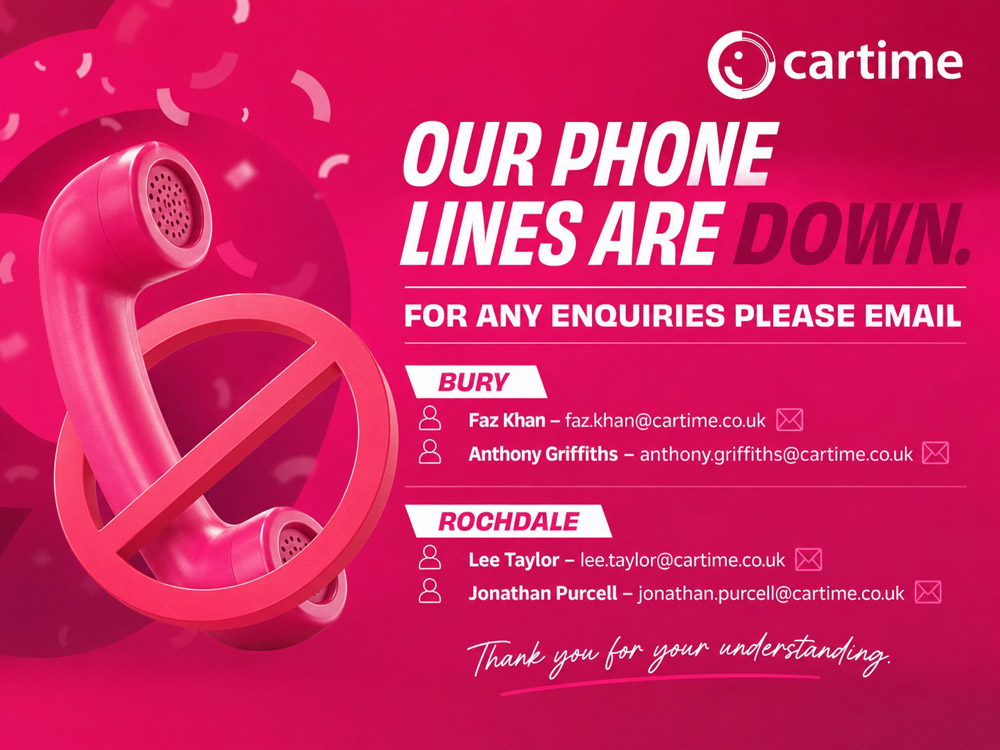 Our phone lines are currently down