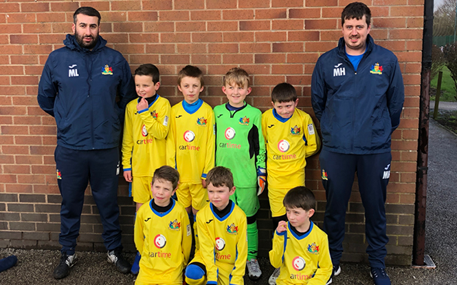 Main image for post: cartime proudly sponsor Bolton County Hurricanes FC U8's
